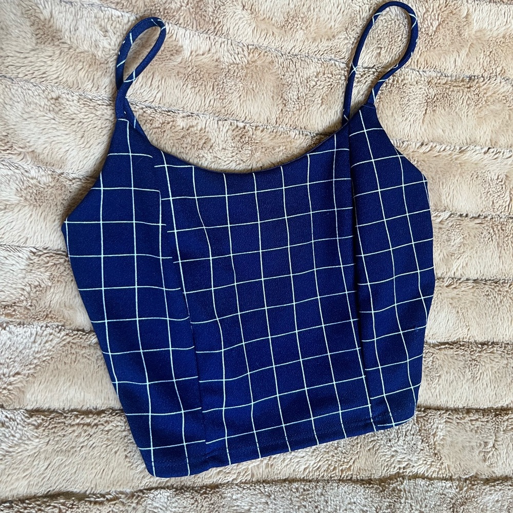 Navy Blue crop top